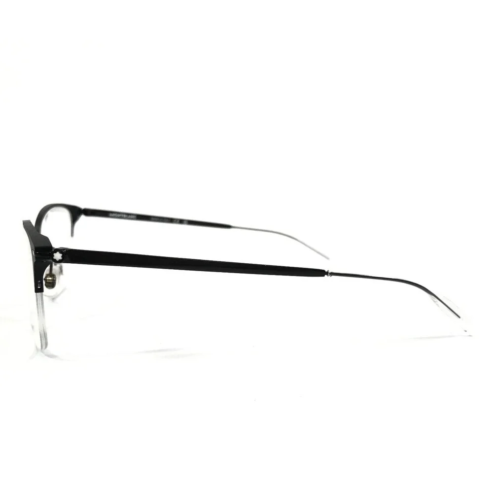 Montblanc Eyeglasses Frames MB0284OA 004 Black Square Asian Fit 56-18-145